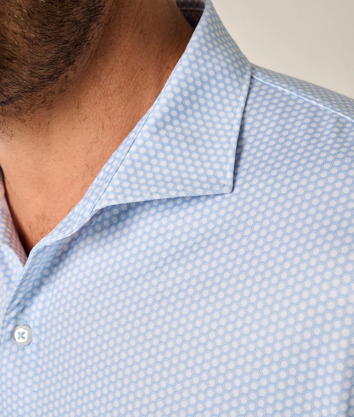 Performance Jersey Polo - Hex Print