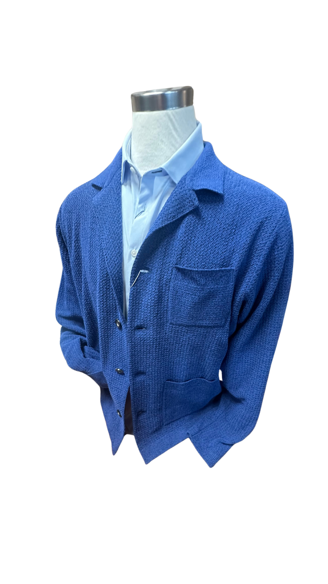 St. Croix 4-Button Texture Knit Blazer