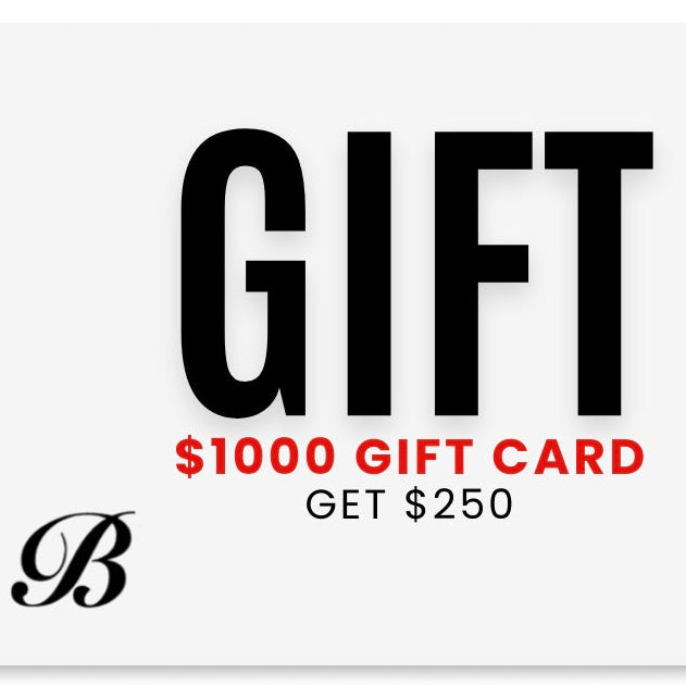 Black Friday Gift Card $1000 Get $250 Extra