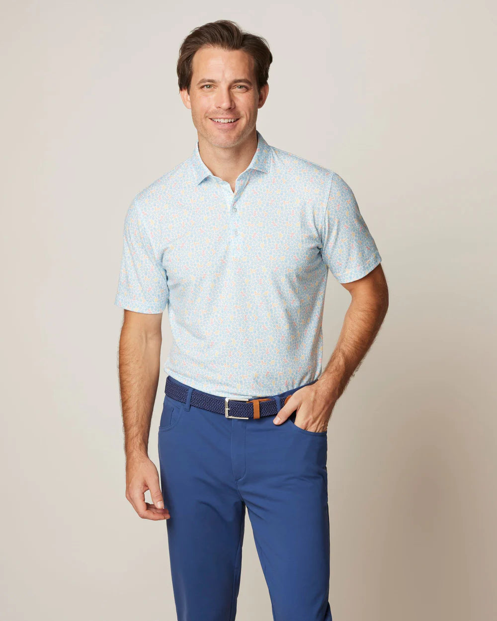 Briley Printed Top Shelf Performance Polo