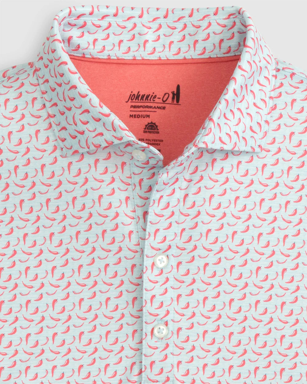 Chili Pepper Printed Jersey Performance Polo