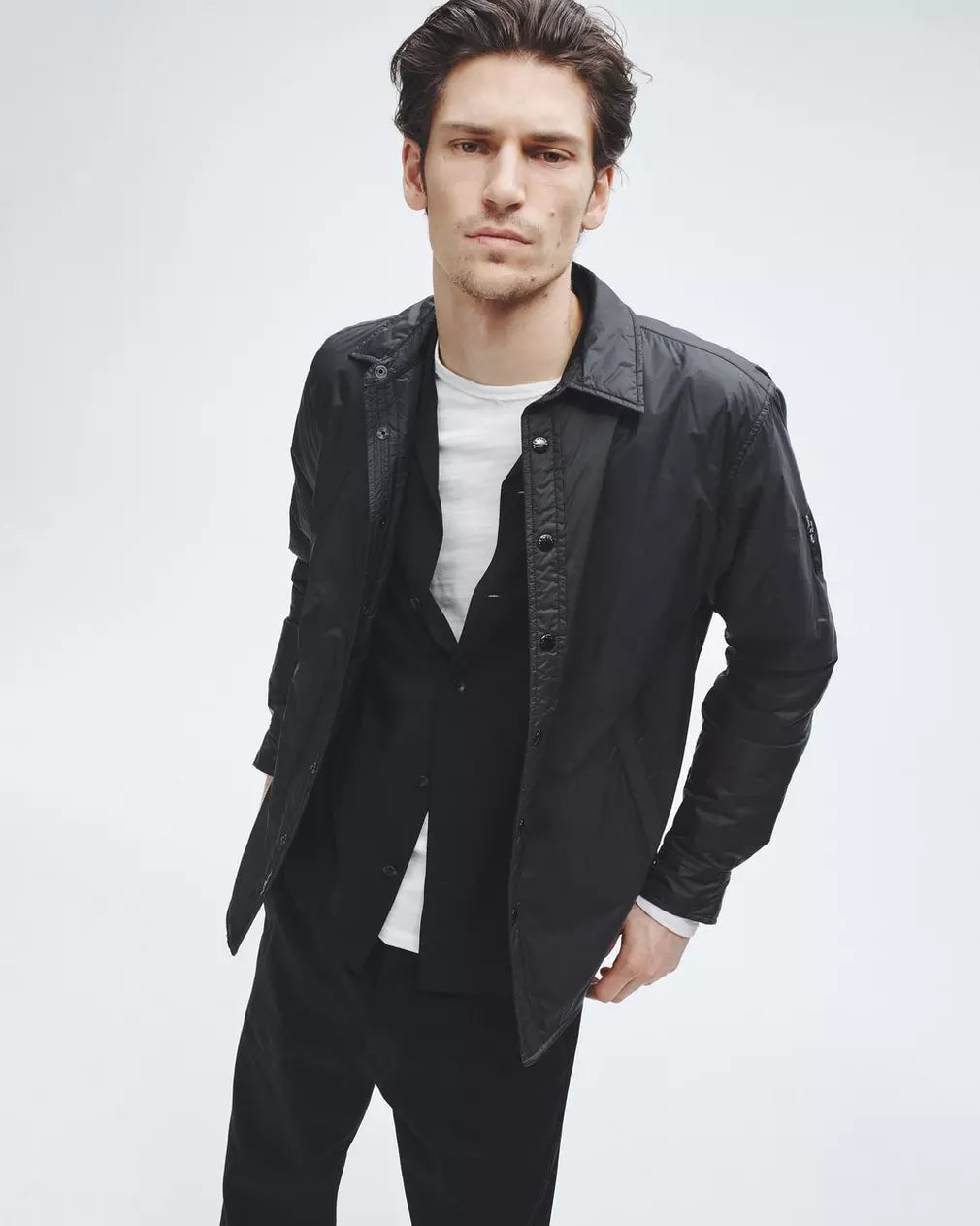 Clark Filled Nylon Shirt Jacket