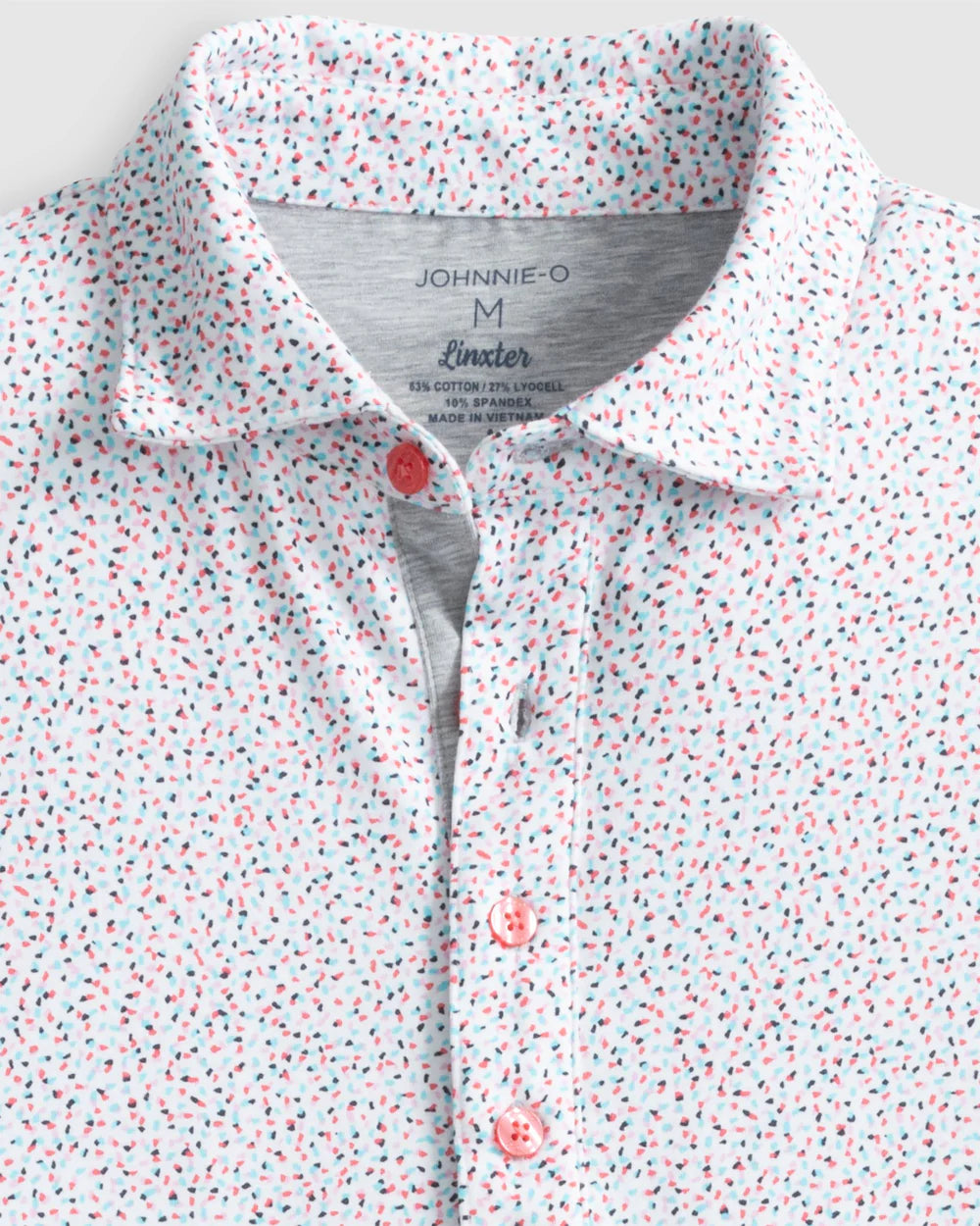 Ernest Printed Cotton Blend Performance Polo