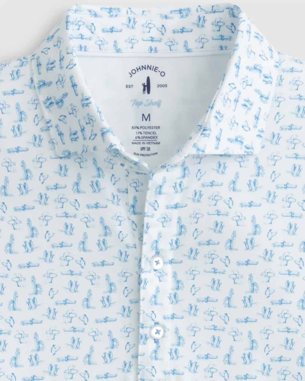 johnnie-O Herd Printed Top Shelf Performance Polo