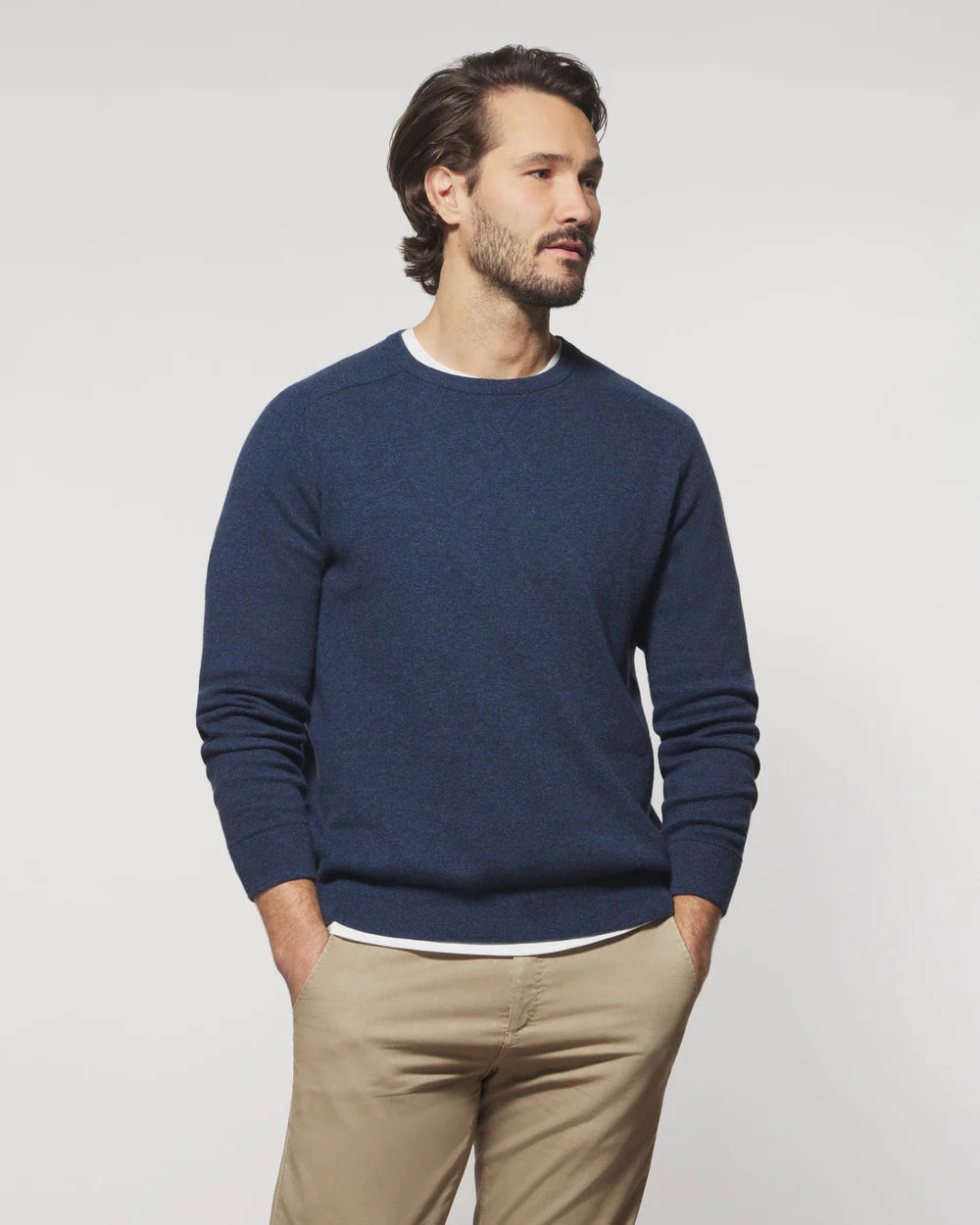 Medlin Cotton Blend Crewneck Sweater