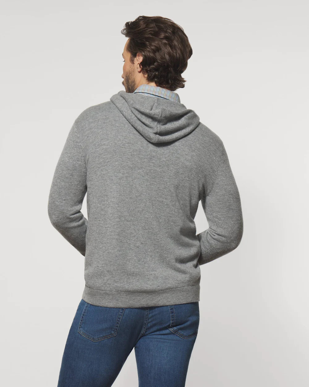 Mitch Wool Cashmere Blend Quarter Zip Hoodie