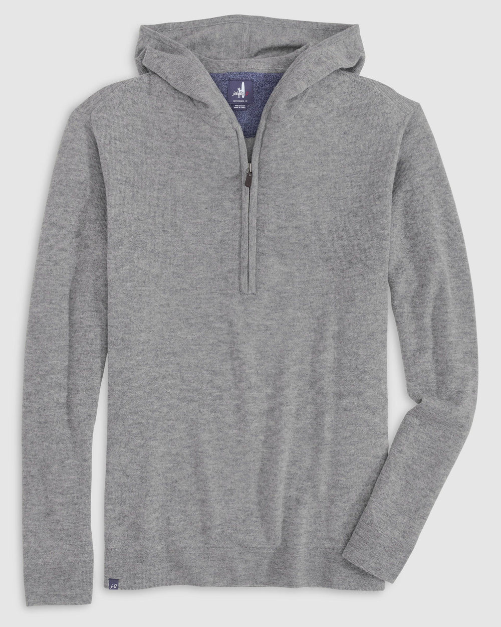 Mitch Wool Cashmere Blend Quarter Zip Hoodie