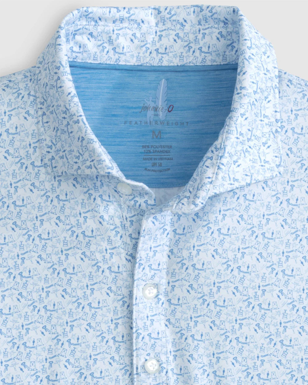 johnnie-O I Never Slice Printed Featherweight Performance Polo