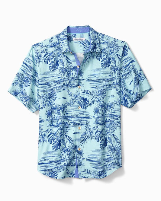 Beach Bluff Silk Camp Shirt