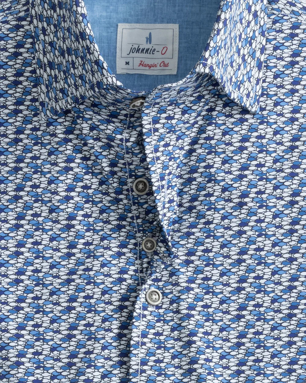 Bento Jersey Knit Button-Up Shirt